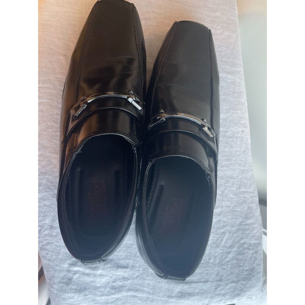 Men's Black Dexter Comfort Memory Foam Dress Shoes Sz 8